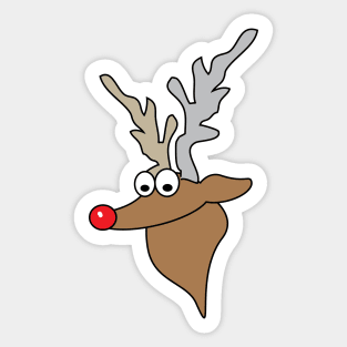 Christmas rein deer Rudolph Sticker